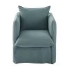 Maisons Du Monde Housses De Fauteuil Housse De Fauteuil En Lin Froissé Bleu Céladon -Housses de canapé Soldes housse de fauteuil en lin froisse bleu celadon 1000 7 37 204381 1