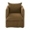 Maisons Du Monde Housses De Fauteuil Housse De Fauteuil En Lin Froissé Marron Havane -Housses de canapé Soldes housse de fauteuil en lin froisse marron havane 1000 2 26 221631 1