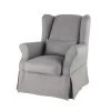 Maisons Du Monde Housses De Fauteuil Housse De Fauteuil En Lin Grise -Housses de canapé Soldes housse de fauteuil en lin grise 1000 7 29 147465 0