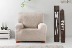 Eysa Housses De Fauteuil Housse De Fauteuil Extensible écru 80 - 130 Cm -Housses de canapé Soldes housse de fauteuil extensible ecru 80 130 cm 2