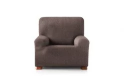Eysa Housses De Fauteuil Housse De Fauteuil Extensible Bleu 80 - 130 Cm -Housses de canapé Soldes housse de fauteuil extensible marron 80 130 cm 1
