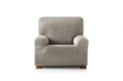 Eysa Housses De Fauteuil Housse De Fauteuil Extensible Bleu 80 - 130 Cm -Housses de canapé Soldes housse de fauteuil extensible taupe 80 130 cm 1