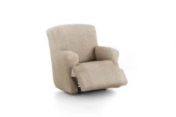Eysa Housses De Fauteuil Housse De Fauteuil Relax XL Extensible Taupe 60 - 110 Cm -Housses de canapé Soldes housse de fauteuil relax xl extensible beige 60 110 cm 1