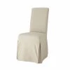 Maisons Du Monde Housses De Chaises Et Galettes De Chaises Housse Longue De Chaise En Coton Mastic -Housses de canapé Soldes housse longue de chaise en coton mastic 1000 16 11 147406 0