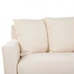 Beliani Housses De Canapé Housse Pour Canapé 3 Places Beige -Housses de canapé Soldes housse pour canape 3 places beige 3