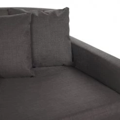 Beliani Housses De Canapé Housse Pour Canapé 3 Places Gris Foncé -Housses de canapé Soldes housse pour canape 3 places gris fonce 4