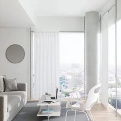 Umbra Rideaux Et Voilages Tringle à Rideaux Sans Perçage Séparateur De Pièce Blanc -Housses de canapé Soldes tringle a rideaux sans percage separateur de piece blanc 3