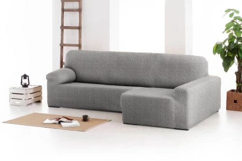Housses de canapé Soldes -Housses de canapé Soldes housse de canape en l droite extensible gris clair 250 360 cm 2